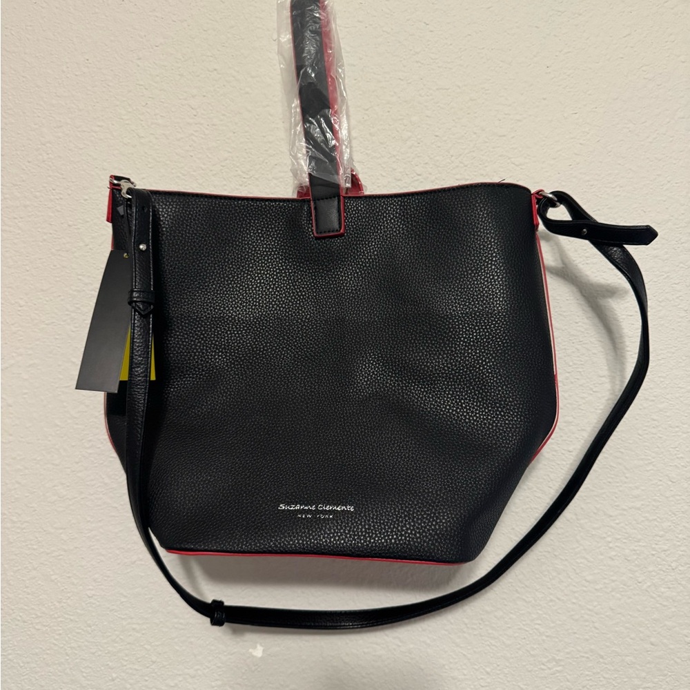 Black and Red Shoulder Bag